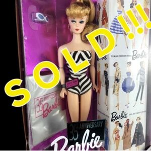 1993 Barbie 35th Anniversary 1959 Reproduction Brunette Doll